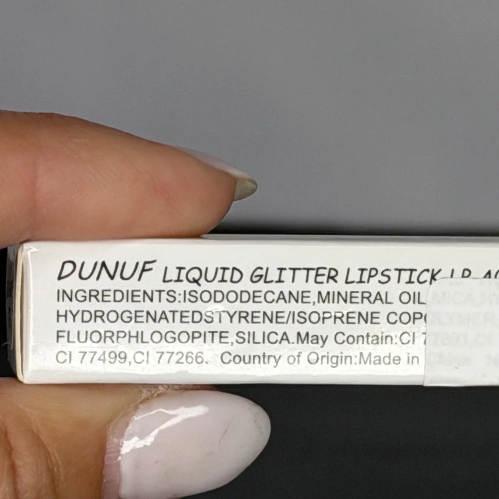 DUNUF Liquid Glitter Lipstick Long Lasting Shimmer Lip Color NEW Color #09